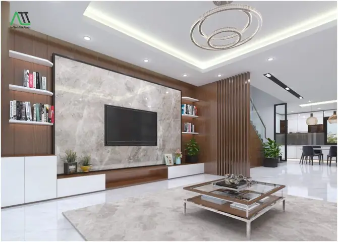 Mẫu Nhựa Ốp Tường Phòng Khách Đẹp