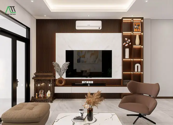 Mẫu Nhựa Ốp Tường Phòng Khách Đẹp