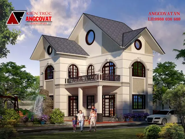 Mẫu Số 3: Các Mẫu Nhà Đẹp 2 Tầng 90m2 3 Phòng Ngủ 1 Phòng Thờ Đẹp