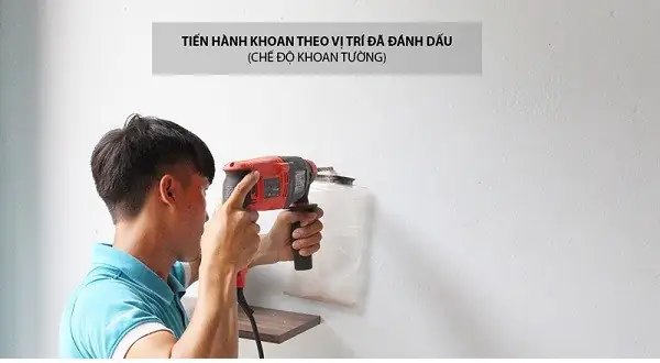 Bước 2: Khoan Lỗ