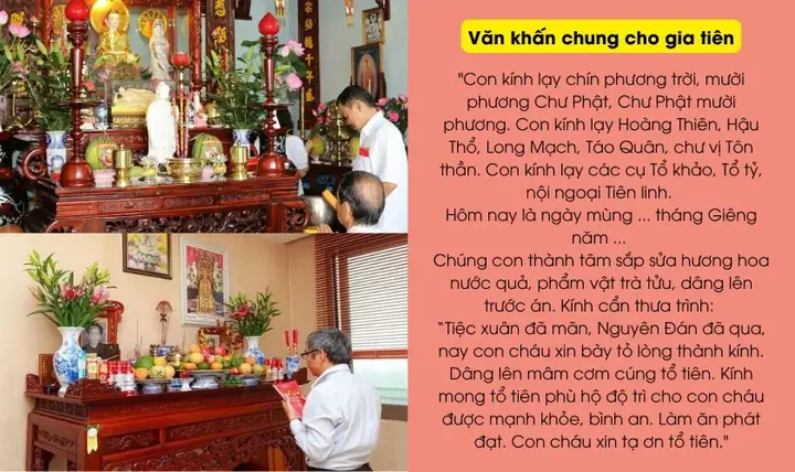 Văn Khấn Chung Cho Gia Tiên