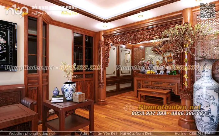 Mẫu Thiết Kế Phòng Khách Kết Hợp Phòng Thờ Trong Nhà Ống, Biệt Thự Mẫu Thiết Kế Phòng Khách Kết Hợp Phòng Thờ Trong Nhà Ống, Biệt Thự