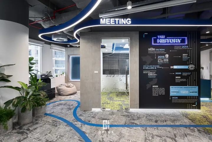 Bố Trí Văn Phòng Với Cây Xanh