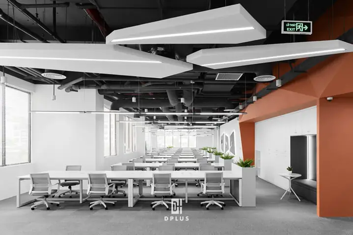 Bố Trí Văn Phòng Làm Việc Không Gian Mở