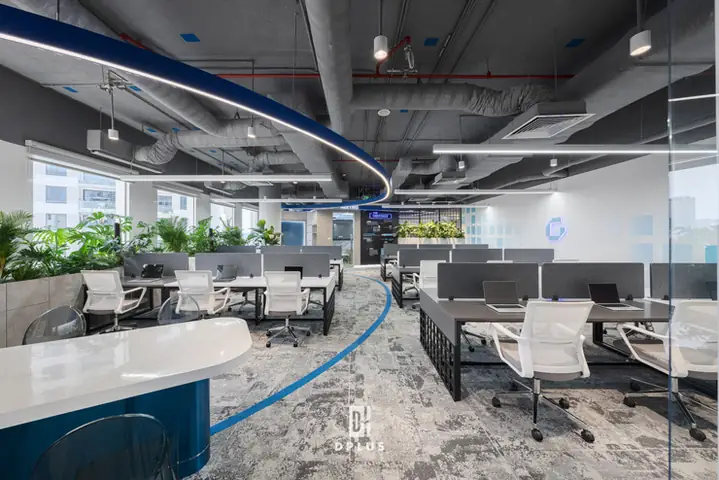 Bố Trí Văn Phòng Với Cây Xanh