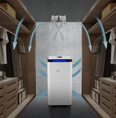 Sáu, Sử Dụng Máy Hút Ẩm Chuyên Dụng Cho Tủ Quần Áo