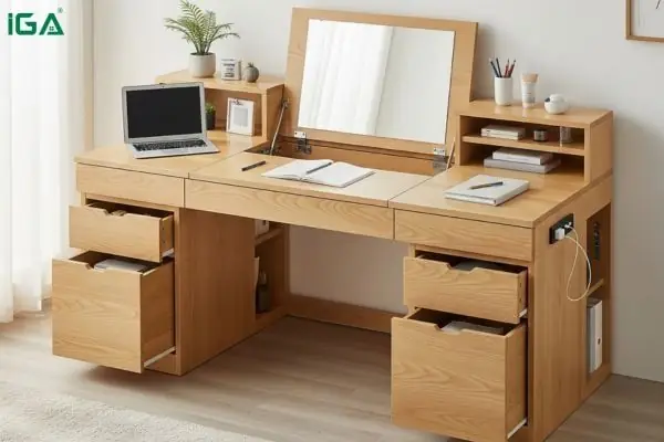 Những Lưu Ý Khi Decor Bàn Trang Điểm Kết Hợp Bàn Làm Việc