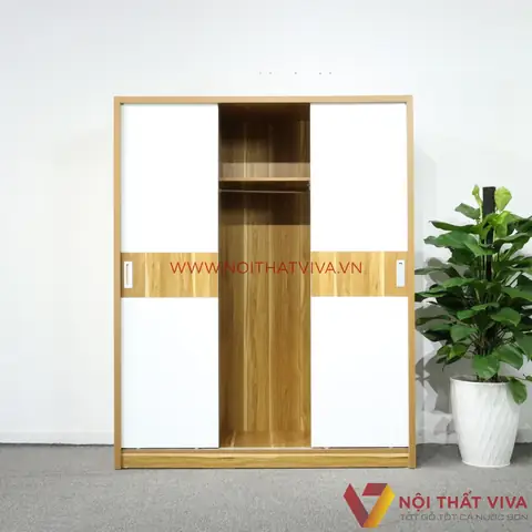 Kích Thước Tủ Quần Áo Gỗ Ép Dạng Cửa Lùa, Cửa Trượt