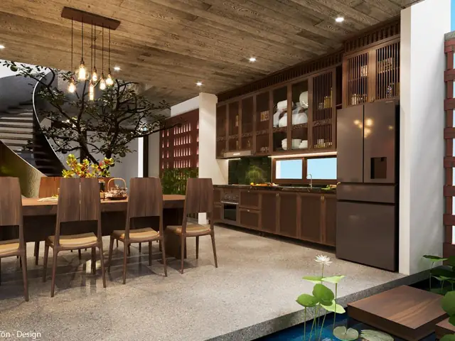 Thiáº¿t Káº¿ Nhà Báº¿p Theo Phong Cách Á Äông