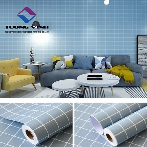 Giấy Dán Tường Ô Vuông Giấy Dán Tường Ô Vuông