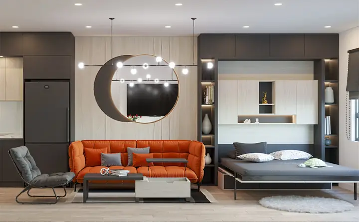 Cách 5: Dùng Tủ Đựng Giường Ngủ Thông Minh