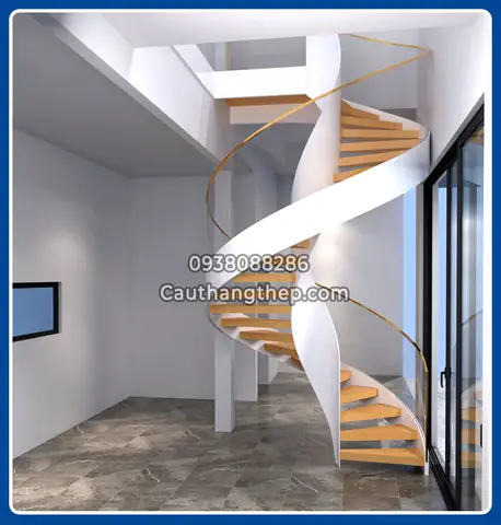 Ưu Điểm Nổi Bật Của Cầu Thang Xoắn Trong Không Gian Căn Hộ Duplex Hồ Chí Minh