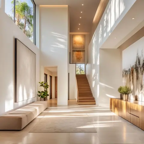 Mẫu Cầu Thang Giữa Hai Mặt Tường Đẹp, Ấn Tượng 2025