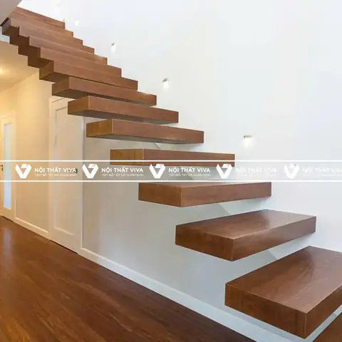 Cầu Thang Gỗ Xương Cá