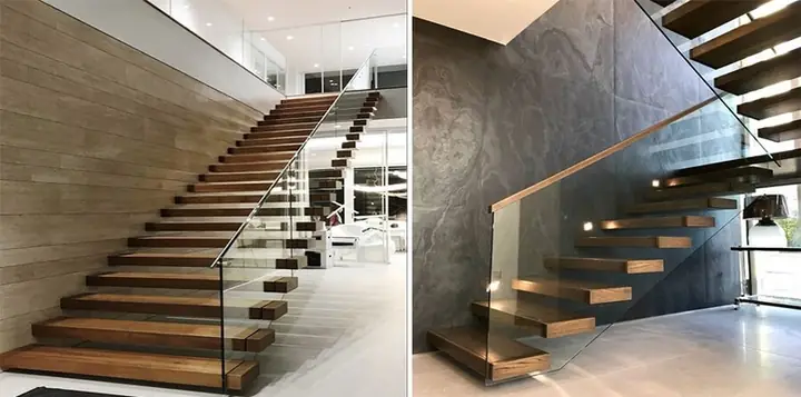 Cầu Thang Gỗ Không Trụ An Toàn Cao