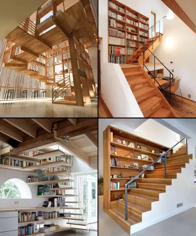 Cầu Thang Gỗ Không Trụ Cho Không Gian Hiện Đại