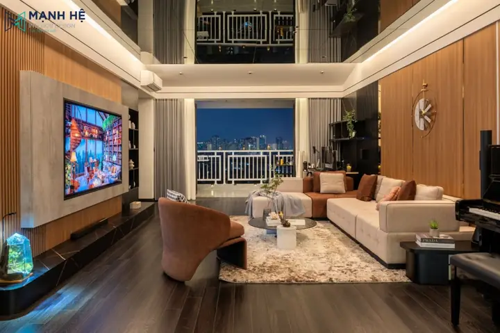 Thi Công Nội Thất Phòng Khách Chung Cư Cao Cấp