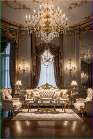 Mẫu Thiết Kế Nội Thất Chung Cư Tân Cổ Điển Hoàng Gia