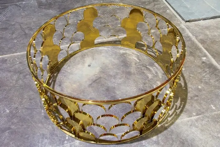 Chân Bàn Mạ Vàng Hình Vảy Rồng