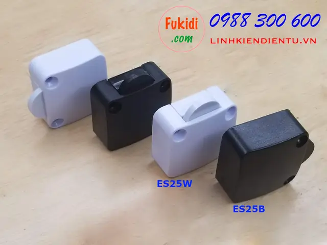 Công Tắc Đóng Mở Đèn Cho Tủ Quần Áo, Tủ Bếp 2a 250v Màu Đen Esw25b Công Tắc Đóng Mở Đèn Cho Tủ Quần Áo, Tủ Bếp 2a 250v Màu Đen Esw25b