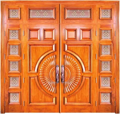 Top 20 Mẫu Cửa Gỗ 4 Cánh Mặt Tiền Đẹp