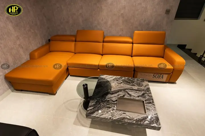 Ghế Sofa Da Bò Nhập Khẩu Góc L Nk-8878c Ghế Sofa Da Bò Nhập Khẩu Góc L Nk-8878c