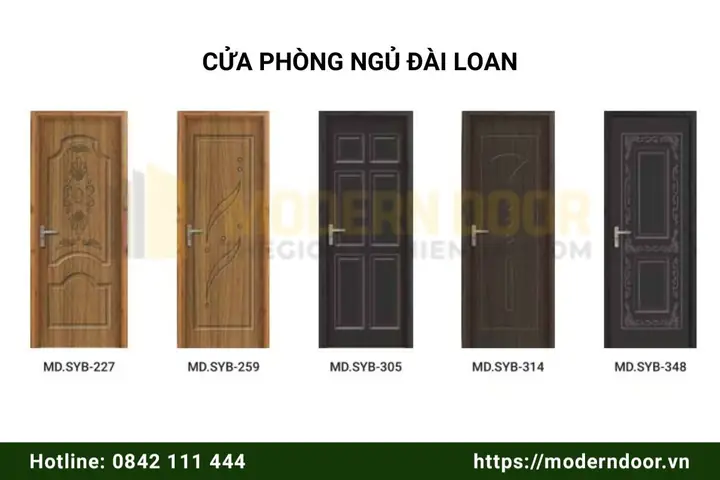 Mẫu Cửa Phòng Ngủ Từ Nhựa Pvc Đài Loan