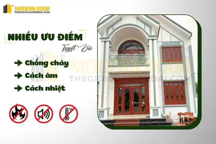 Cửa Phòng Ngủ Thép Vân Gỗ