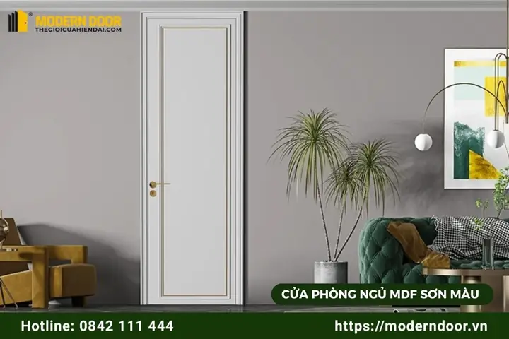Mẫu Cửa Phòng Từ Gỗ Mdf Phủ Sơn Màu