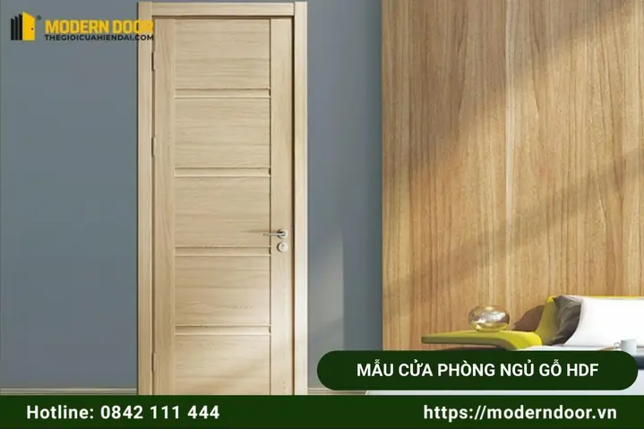Mẫu Cửa Phòng Ngủ Gỗ Hdf