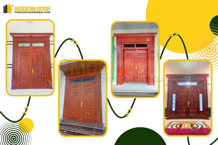 Cửa Phòng Ngủ Thép Vân Gỗ