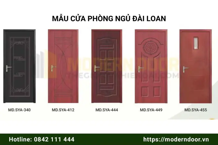 Mẫu Cửa Phòng Ngủ Từ Nhựa Pvc Đài Loan