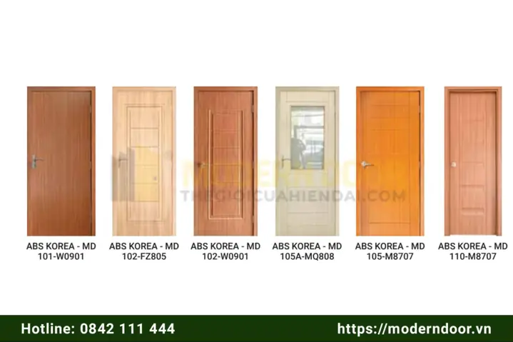 Mẫu Cửa Phòng Ngủ Nhựa Abs Hàn Quốc