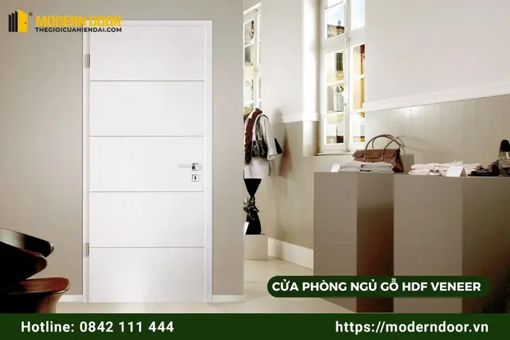 Cửa Phòng Ngủ Gỗ Hdf Phủ Veneer