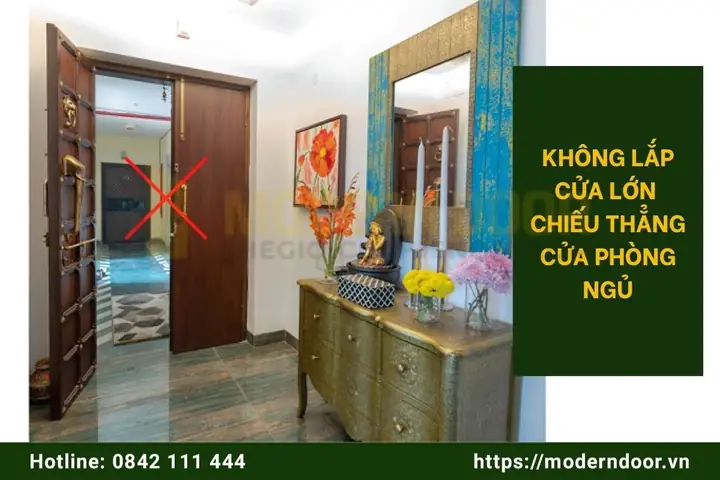Tránh Cửa Lớn Chiếu Thẳng Vào Cửa Phòng Ngủ