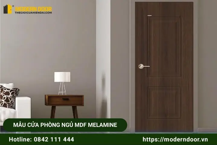 Cửa Phòng Ngủ Gỗ Mdf Phủ Melamine