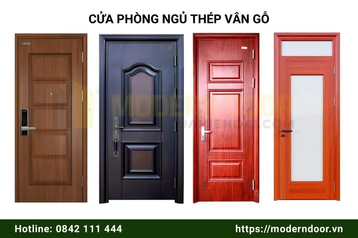 Cửa Phòng Ngủ Thép Vân Gỗ