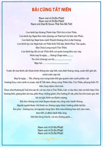 Văn Khấn Tất Niên Chiều 30 Tết Số 2