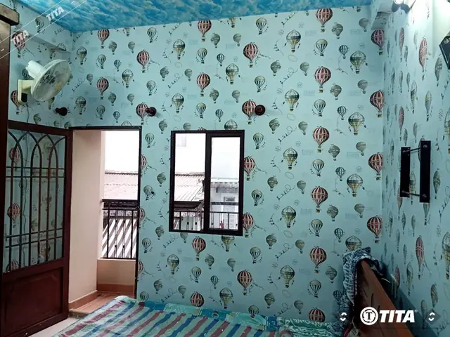 Trang Trí Giấy Dán Tường Đẹp Cho Phòng Ngủ Màu Xanh Hiện Đại