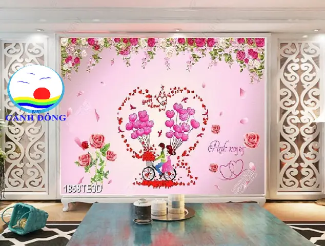 Decal Dán Tường Phòng Cưới