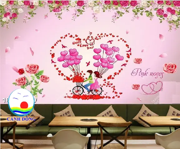 Decal Dán Tường Phòng Cưới