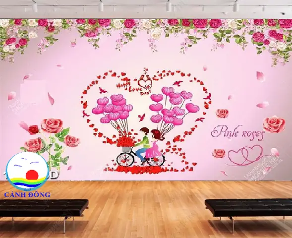 Decal Dán Tường Phòng Cưới