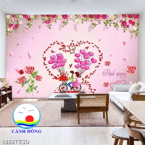 Decal Dán Tường Phòng Cưới