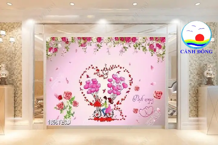 Decal Dán Tường Phòng Cưới