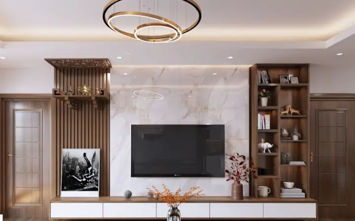 30+ Mẫu Vách Tivi Phòng Khách Đẹp Ấn Tượng