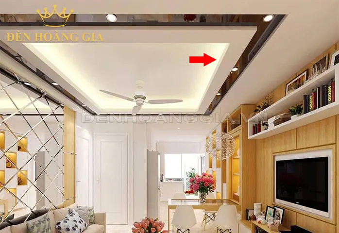 Đèn Hắt Trần Thạch Cao Trang Trí Phòng Khách