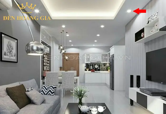 Đèn Âm Trần Thạch Cao Trang Trí Phòng Khách Đèn Âm Trần Thạch Cao Trang Trí Phòng Khách