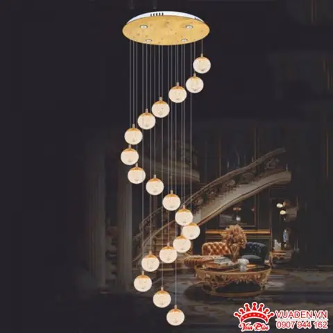 Đèn Thông Tầng Mica Thiết Kế Sang Trọng Hiện Đại