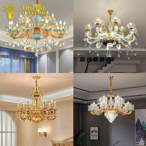Đèn Chùm Phòng Khách Cổ Điển