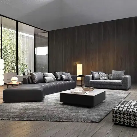 Kết Hợp Ghế Sofa Với Bàn Trà Và Thảm Trải Sàn Nâng Tầm Phòng Khách